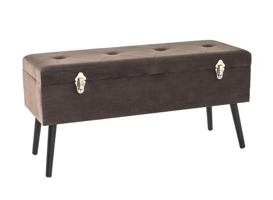 Truhenbank Chest B: ca. 106 cm Samt - Taupe, Basics, Holzwerkstoff/Textil (106/52/40cm) Truhenbank Chest B: ca. 106 cm Samt - Taupe, Basics, Holzwerkstoff/Textil (106/52/40cm)