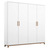 Drehtürenschrank B: 181 cm Carlsson Weiß - Weiß, Basics, Holzwerkstoff (181/203/53cm) - Rauch Möbel