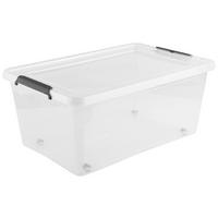 box s vekom BRUNO - CA- 40L - priehľadné/čierna, Konventionell, plast (58/39/26cm) - Based