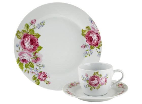 Kaffeeservice, Penelope 18-tlg. Set, 6 Personen - Pink/Hellblau, ROMANTIK / LANDHAUS, Keramik - James Wood Kaffeeservice, Penelope 18-tlg. Set, 6 Personen - Pink/Hellblau, ROMANTIK / LANDHAUS, Keramik - James Wood