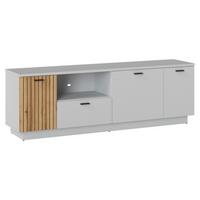 Tv-elem Alverno - tölgyfa színű/kőris, Modern, faalapú anyag (180/59/40cm)