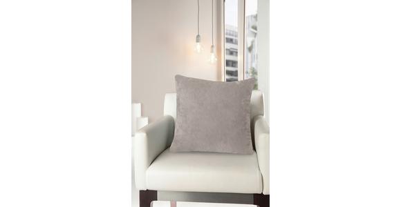 Kissenhülle Uta - Türkis/Taupe, KONVENTIONELL, Textil (40/40cm) - Ondega