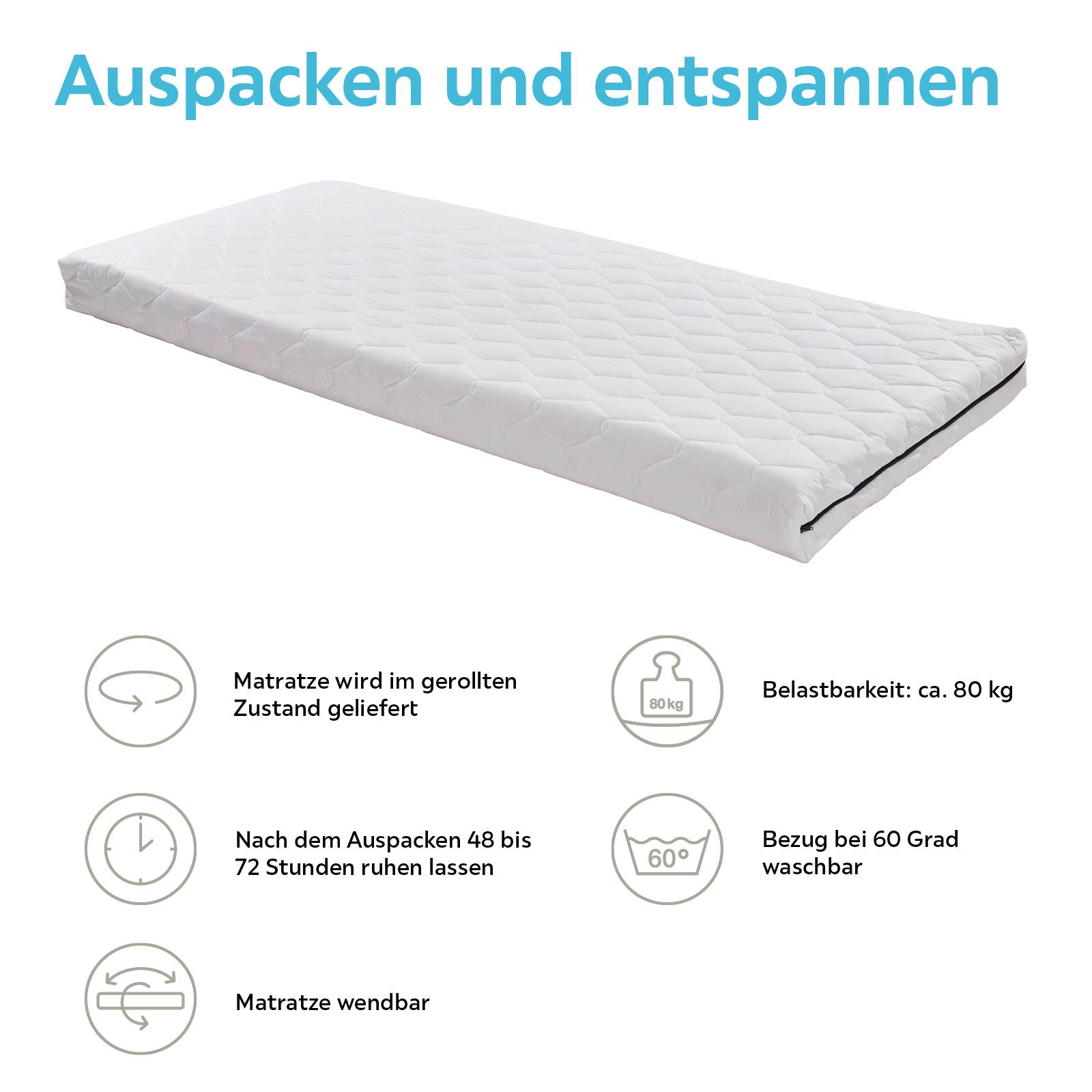 Komfortmatratze Auspacken