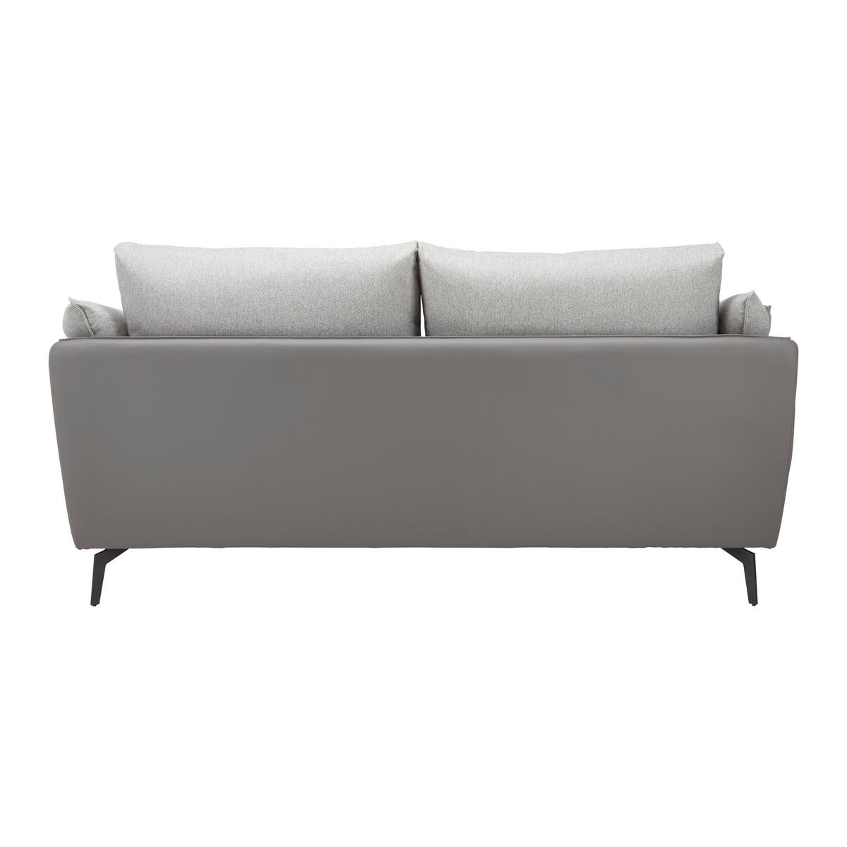 2-miestna pohovka s vankúšmi ELICIA sivá - čierna/svetlosivá, Modern, kov/drevo (205/88/92cm) - Bessagi Home