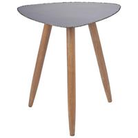 Coutisch aus Metall Rund Timo - Anthrazit/Braun, Basics, Holz/Metall (44/43/47cm)