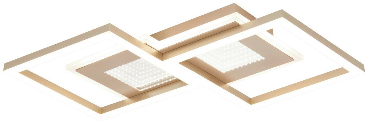 STROPNÍ LED SVÍTIDLO TUNI - barvy akácie, Moderní, kov/plast (58/34/5,5cm) - Mömax