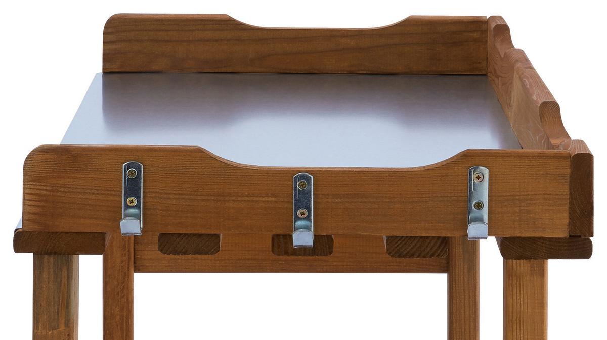 Pflanztisch Holz Mit Ablage L/b/h: 78/32/94 Cm - Braun, KONVENTIONELL, Holz/Metall (78/94/38cm)