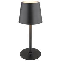 NABÍJATEĽNÁ STOLNÁ LAMPA BILI - čierna, Modern, kov/plast (10,6/36cm) - Mömax