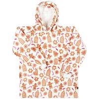 PONČO HOODIE GINGERBREAD - vícebarevná, Basics, textil (87/70cm) - MISTRAL