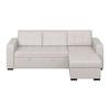 Ecksofa Mit Schlaffunktion Turin 239x160 Cm - Elfenbein, Trend, Holz/Textil (239/160cm)