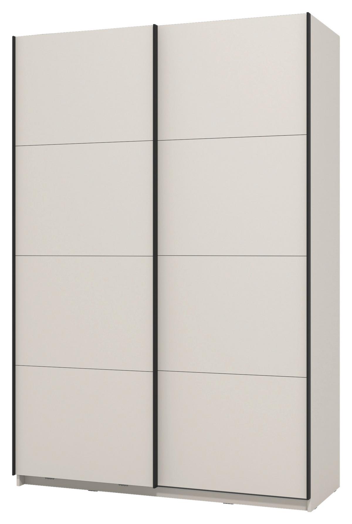 SKŘÍŇ S POSOUVACÍMI DVEŘMI šířka, 146 cm - černá/kašmírová, Konvenční, kov/kompozitní dřevo (146/217/61cm) - Mömax