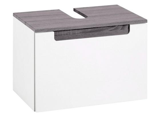 Waschbeckenunterschrank Siena 60cm Weiß/eiche - Weiß, MODERN, Holzwerkstoff (60/40/35cm) Waschbeckenunterschrank Siena 60cm Weiß/eiche - Weiß, MODERN, Holzwerkstoff (60/40/35cm)