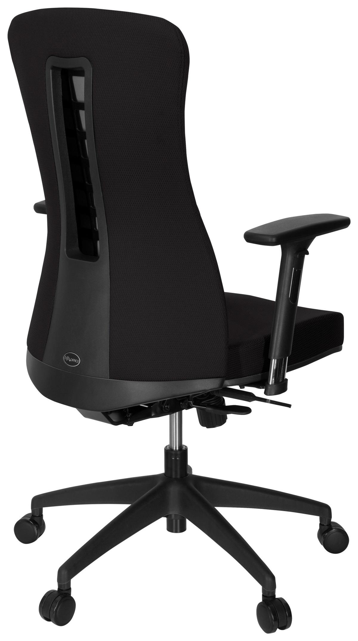Drehstuhl Office Xt Pro Armstützen Schwarz Bis 120kg - Schwarz, MODERN, Kunststoff/Textil (69/115/52cm) - MID.YOU