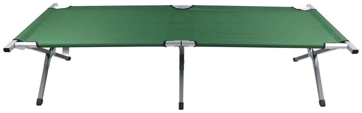 Campingbett Tosali M Grün B: 63 cm - Grün, MODERN, Textil/Metall (63/190cm) - Ambia Garden