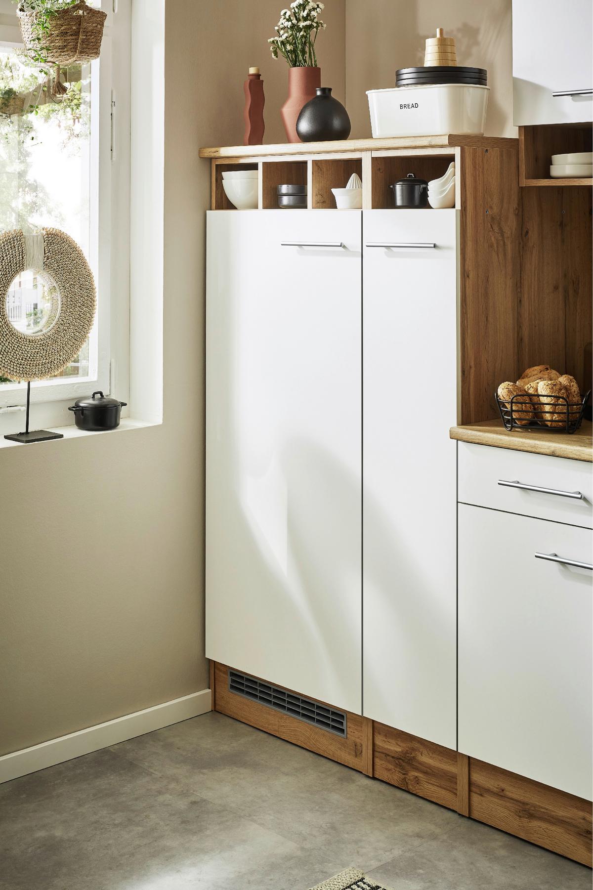 Eckküche Hilde Wildeiche - Wildeiche/Weiß, Basics, Holzwerkstoff (310/172cm) - Respekta