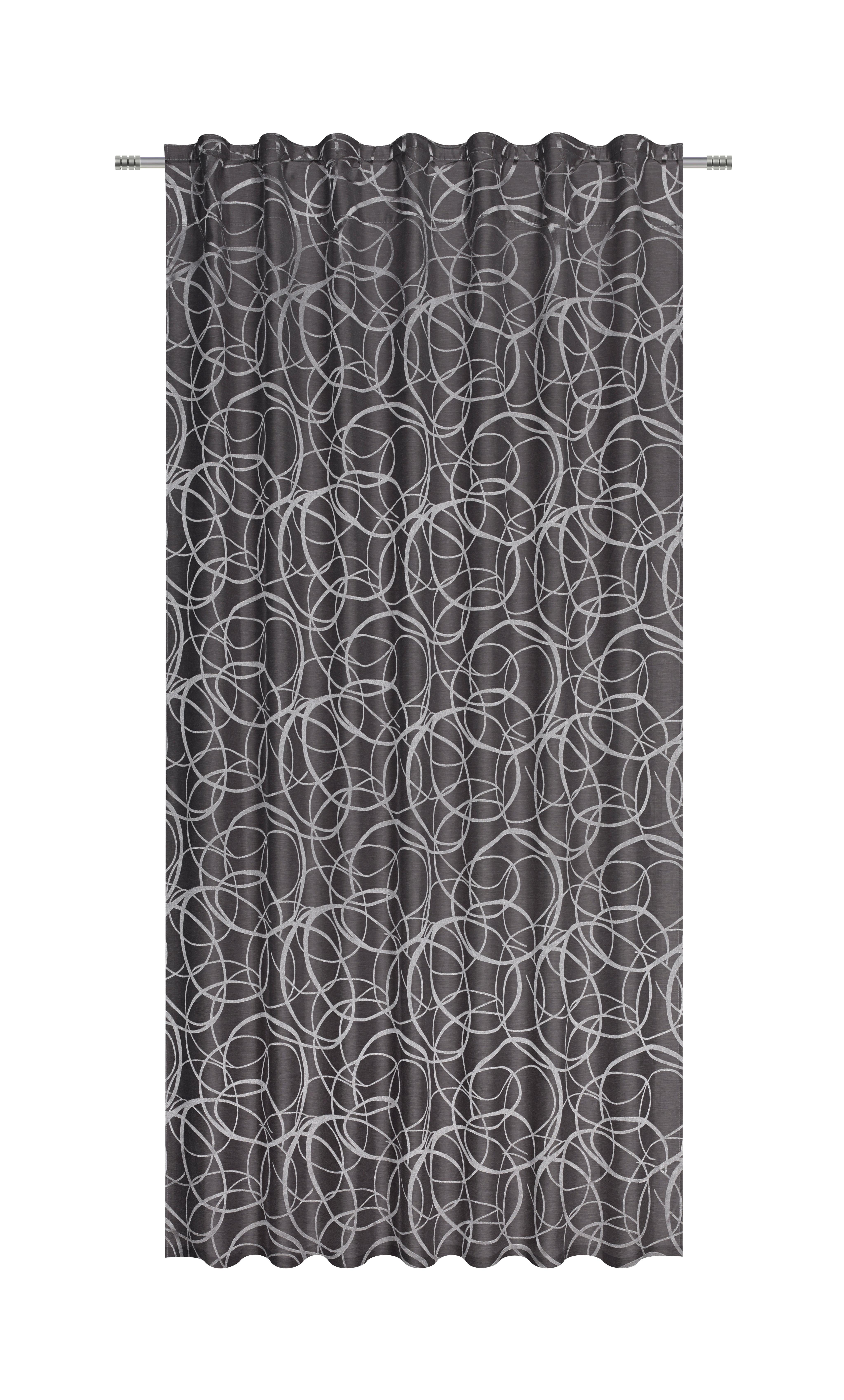 Záves S Pútkami Marlene, 140/245cm, Sivá - sivá, Konvenčný, textil (140/245cm) - Modern Living