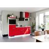 Küchenleerblock Ip4050 - Rot/Weiß, Design, Holzwerkstoff (215cm) - Impuls