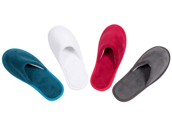 Gästepantoffel Ulla - Blau/Rot, KONVENTIONELL, Textil - Ombra Gästepantoffel Ulla - Blau/Rot, KONVENTIONELL, Textil - Ombra