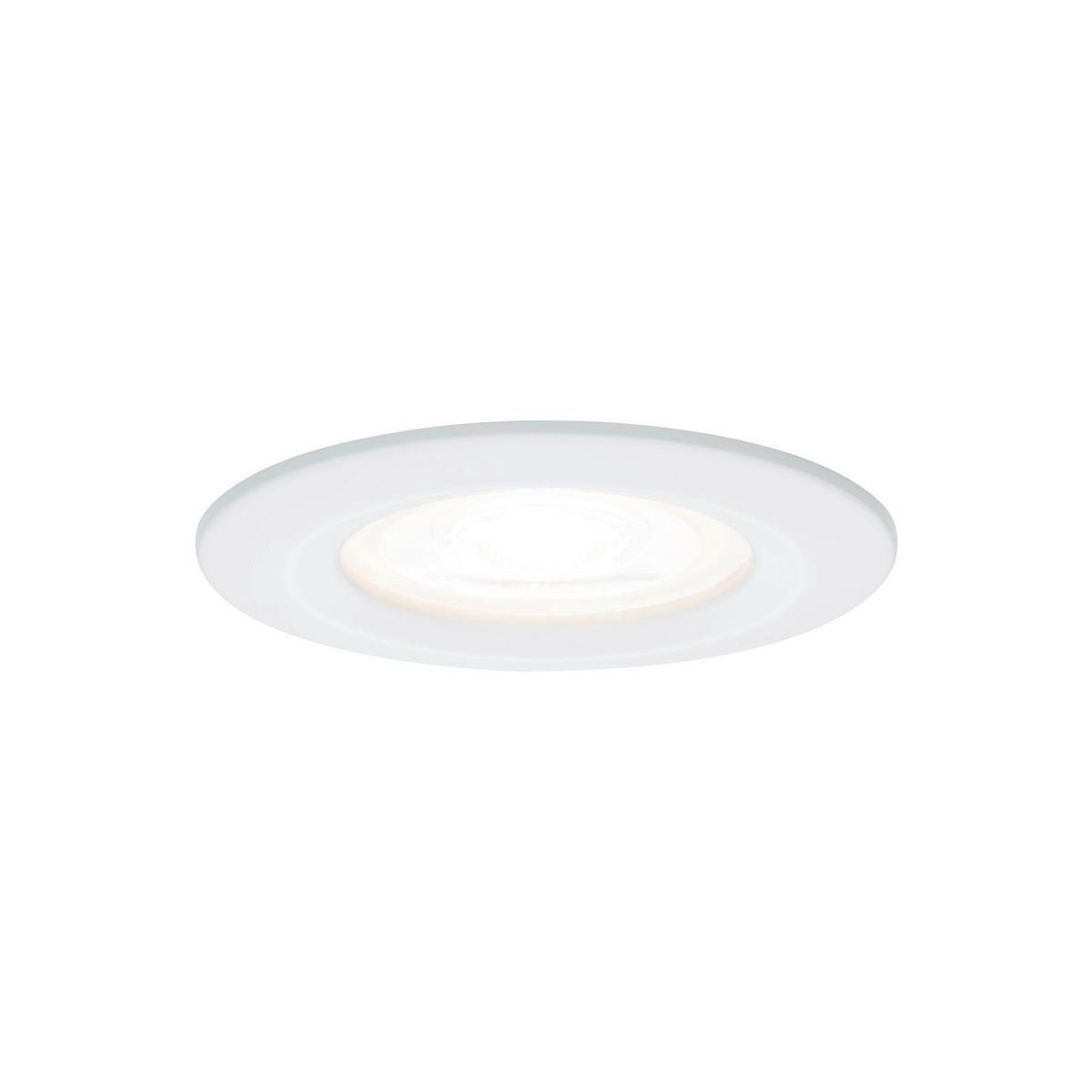 Deckenleuchte 3er-Set Ø 7,8 cm 3-Flammig, Rund - Weiß, Basics, Metall (7,8cm) - Paulmann