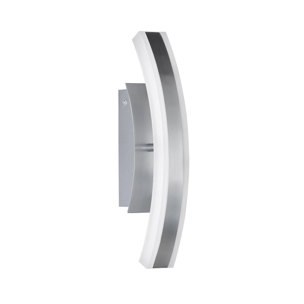 LED-Wandleuchte 30034 Stiff - Chromfarben/Alufarben, Design, Metall (36.5/7/11cm) - Fischer & Honsel