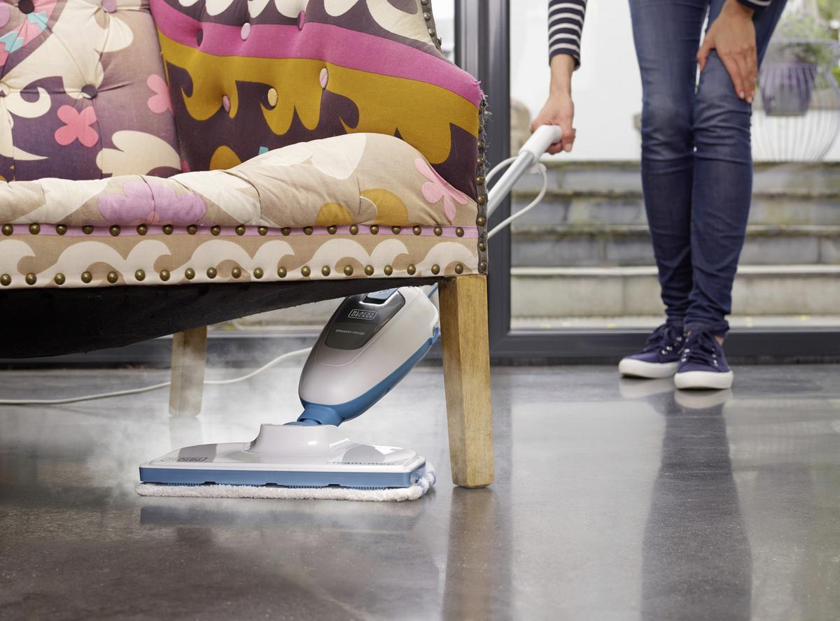 Dampfreiniger 1300w Mit Fensterreinigungsaufsatz - Blau/Weiß, Basics (12/70/20,5cm)