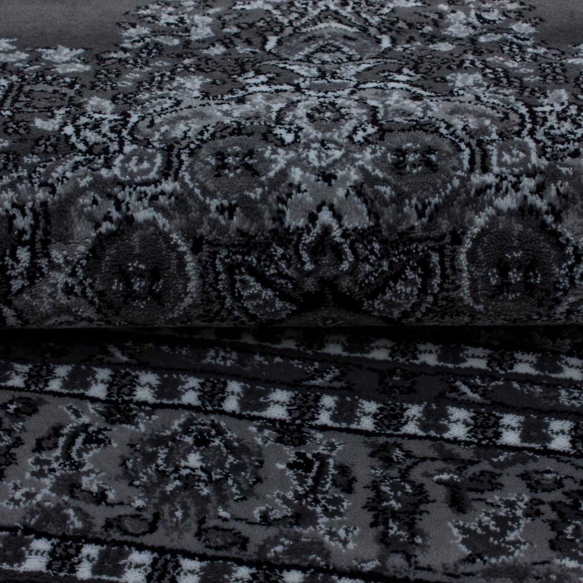 Webteppich Grau Marrakesh 160x230 cm - Schwarz/Grau, KONVENTIONELL, Textil (160/230cm)
