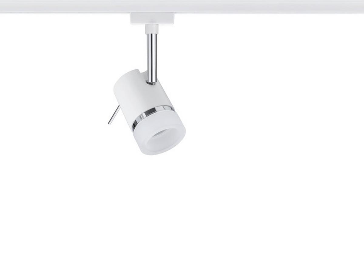Schienensystem Urail Strahler 95363 Spotkopf Schwenkbar - Chromfarben/Weiß, Design, Metall (10/15cm) - Paulmann