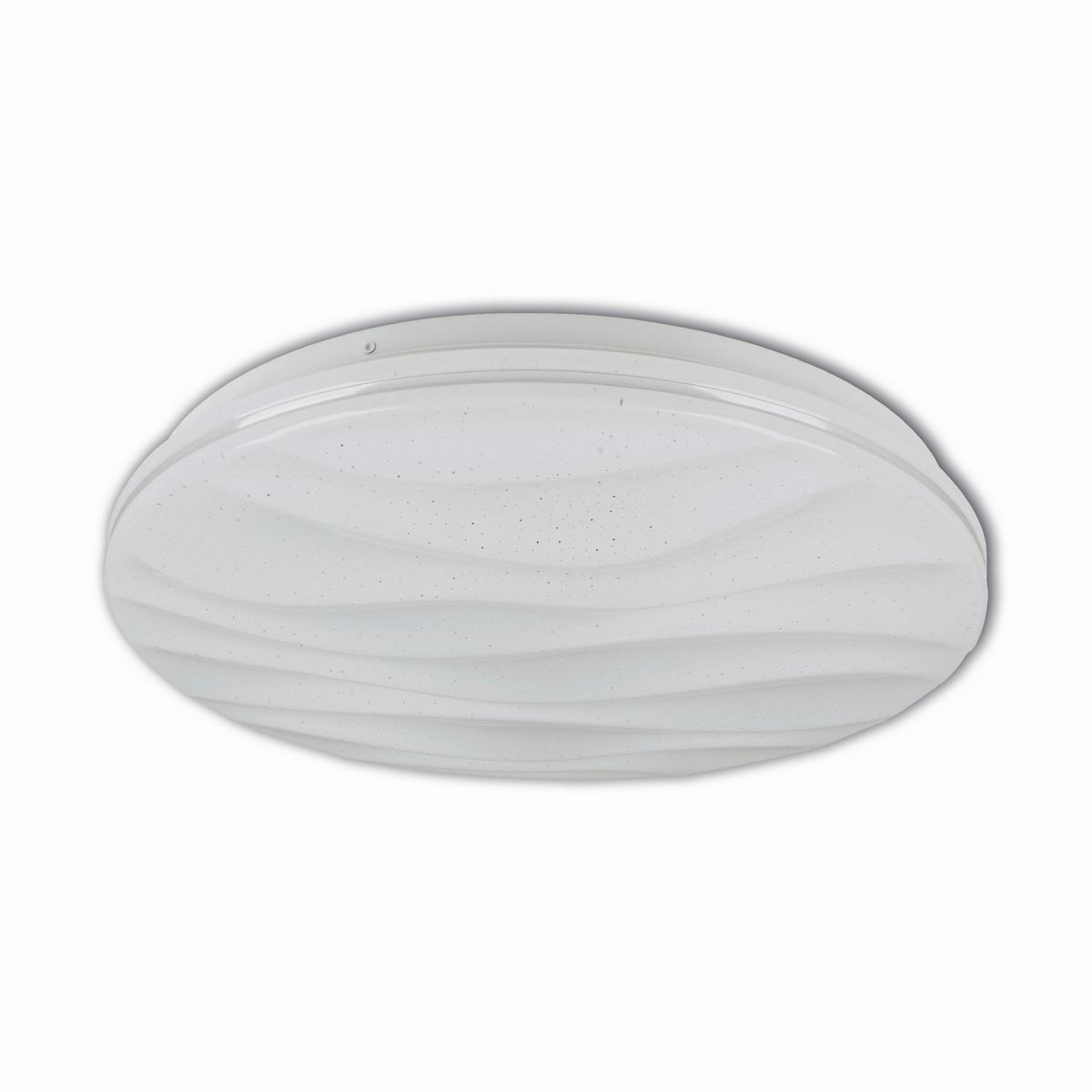 Led-deckenleuchte Ø 38 Cm Mit Farbtemperaturwechsler - Weiß, Basics, Kunststoff/Metall (38/6cm) - Näve