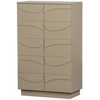 Highboard Teo, Schlammfarben B: 72 cm - Schlammfarben, Design, Holz (72/116/35cm) - Livetastic