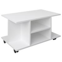 Stolík na TV, biely, š: 80 cm - biela, Modern, kompozitné drevo/plast (80/40/40cm) - MID.YOU