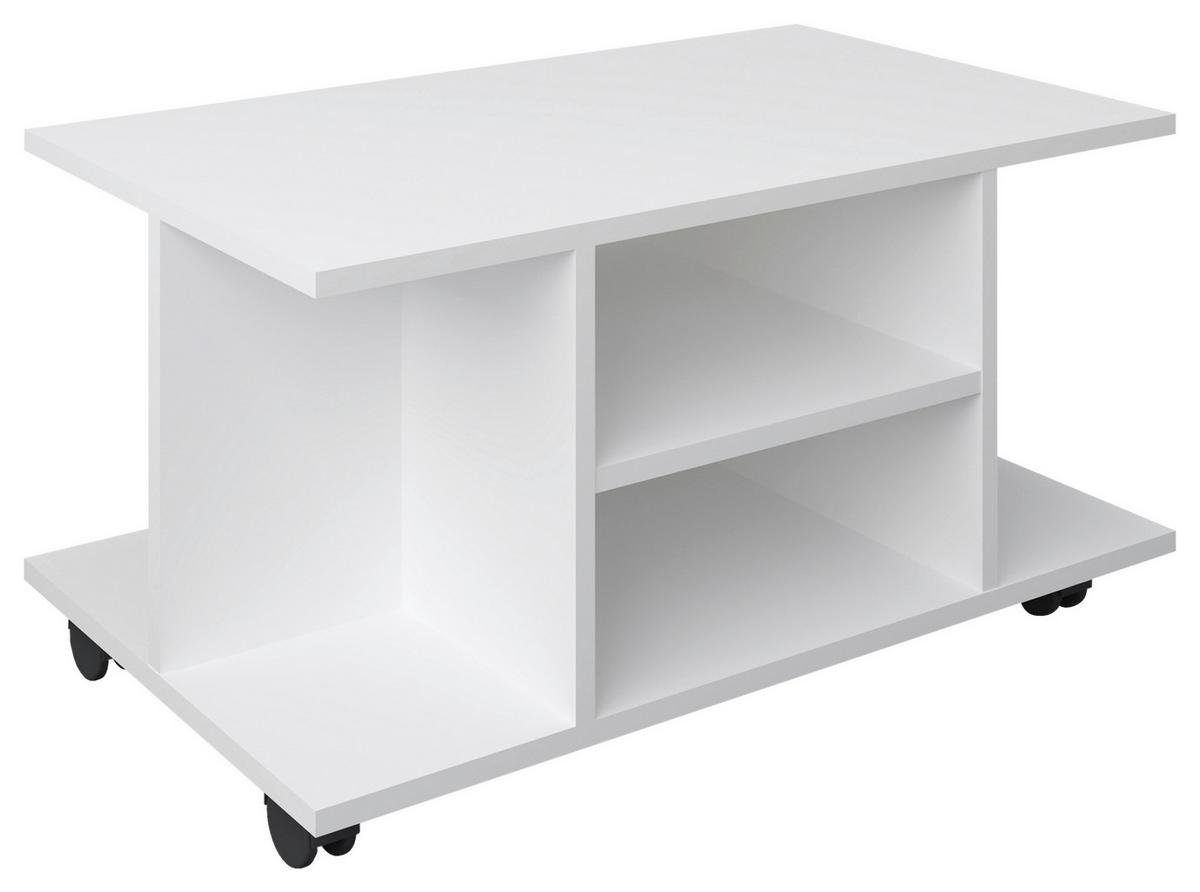 Stolík na TV, biely, š: 80 cm - biela, Modern, kompozitné drevo/plast (80/40/40cm) - MID.YOU