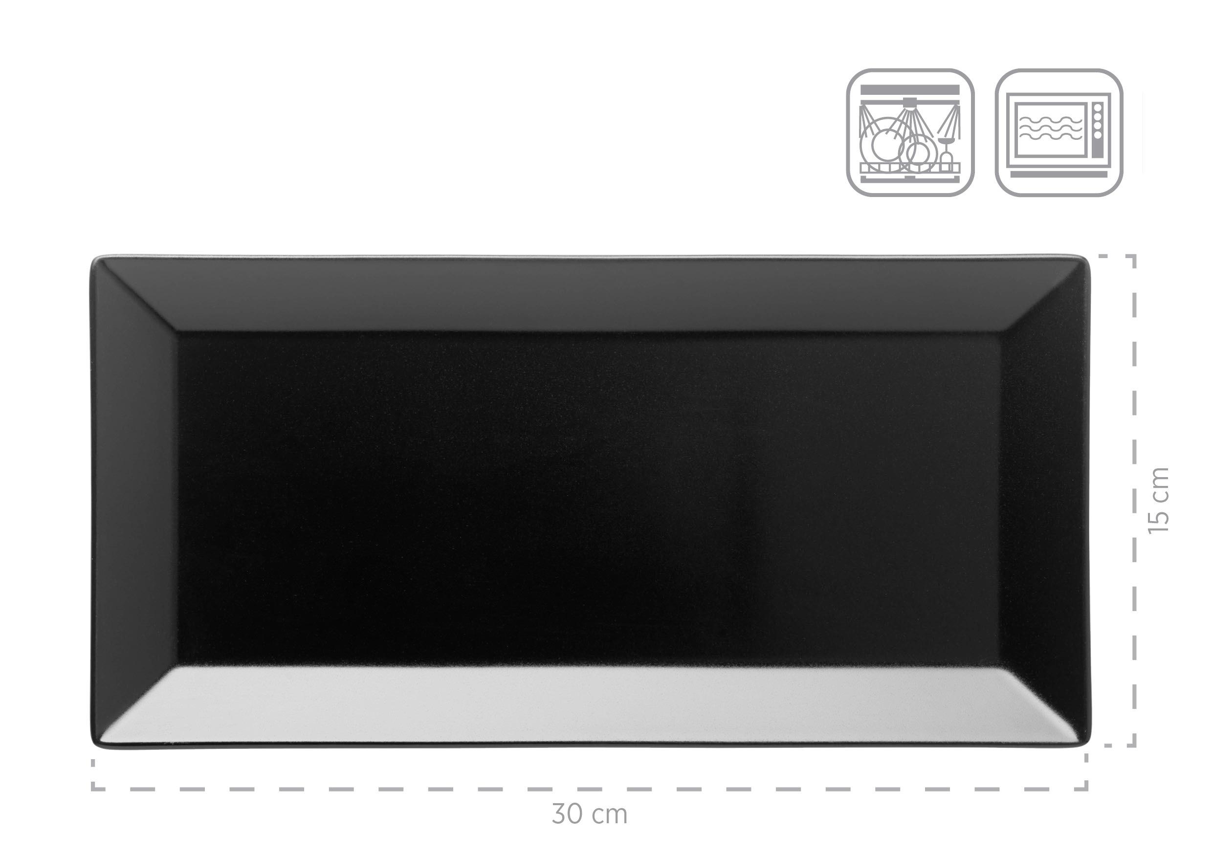 Mäser Schalen-Set Aus Porzellan Schwarz Manhatten City 4-teilig