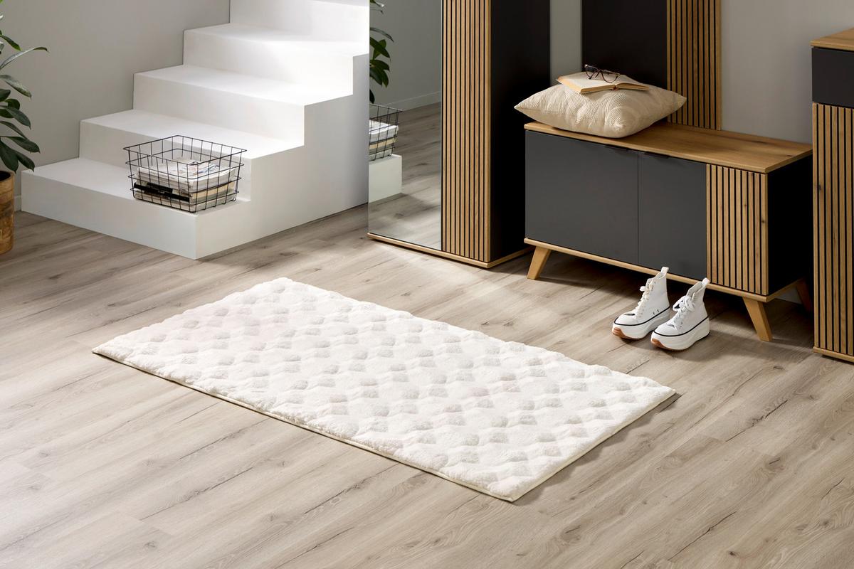 TEPPICH Creme, 100% Polyester - Creme, MODERN, Textil (80/150cm) - Luca Bessoni