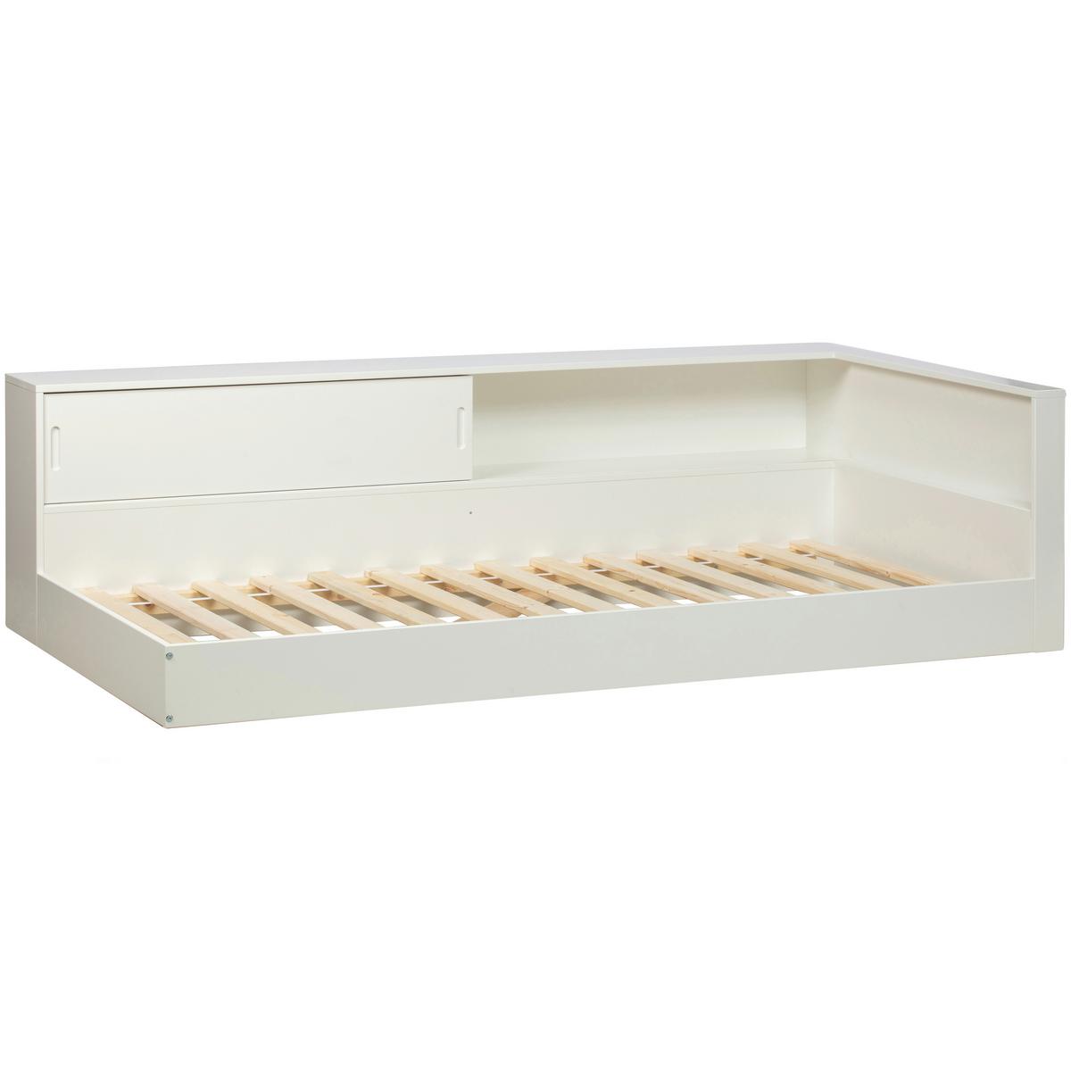 Bett Connect für Lattenrost Geeignet, Weiß 90x200 cm - Weiß, Design, Holz (90/200cm) - Livetastic