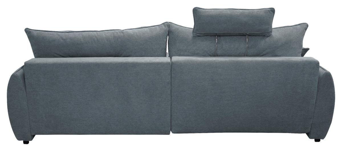 Ecksofa Fresh Blau 264x195 cm - Blau/Beige, Design, Textil (264/195cm) - MID.YOU