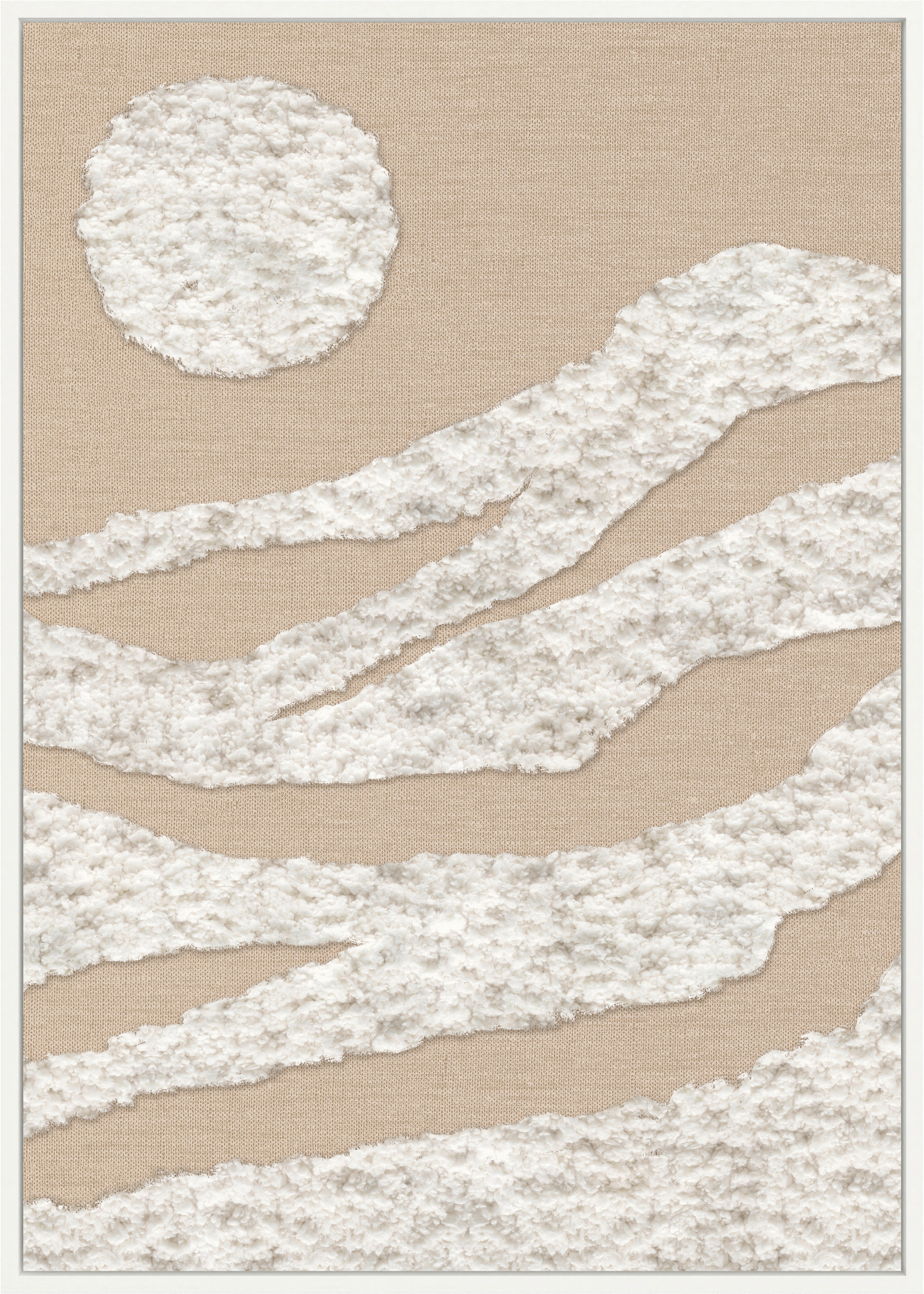 Obraz na plátne JEFF, 50/70 cm - krémová/béžová, Modern, kompozitné drevo/textil (50/70cm) - Mömax