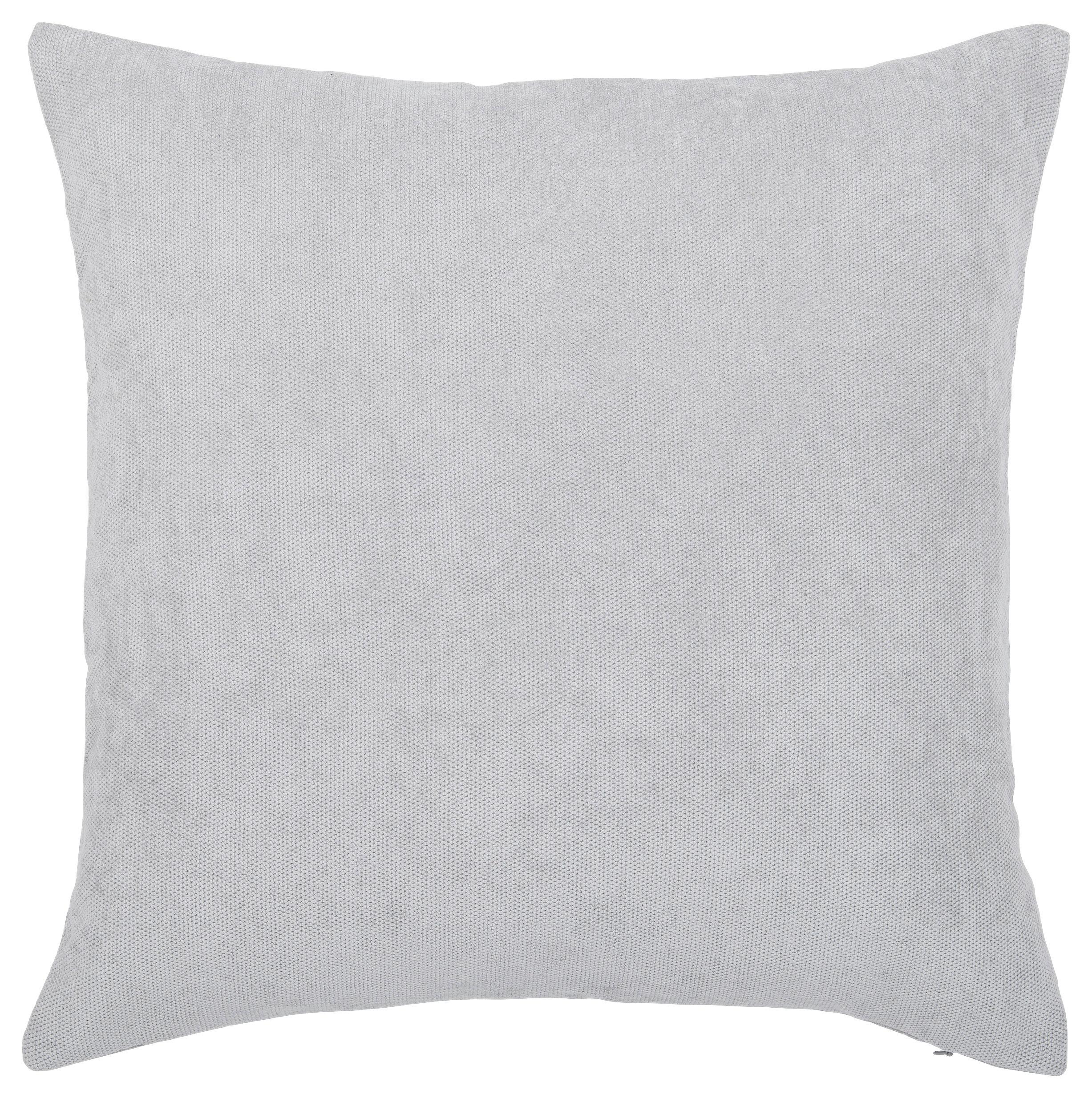 Zierkissen Campino 45x45 cm Polyester Silberfarben + Zipp - Silberfarben, MODERN, Textil (45/45cm) - Luca Bessoni