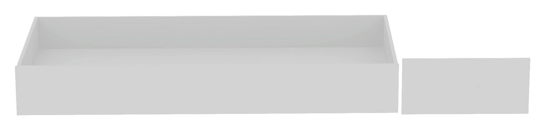Bettschubkasten Unit B: ca. 149,5 cm Weiß - Weiß, KONVENTIONELL, Holzwerkstoff (149,5/21/68,5cm) - Ondega