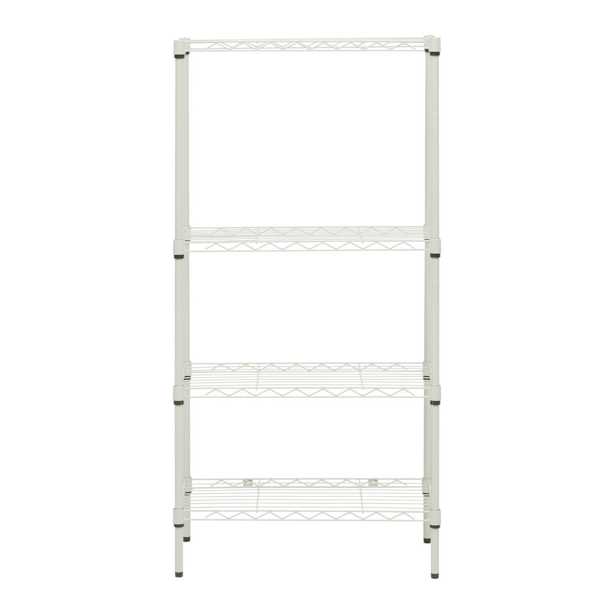 Regál ARONA - černá/kašmírová, Moderní, kov/plast (60/121,5/29,5cm) - Mömax