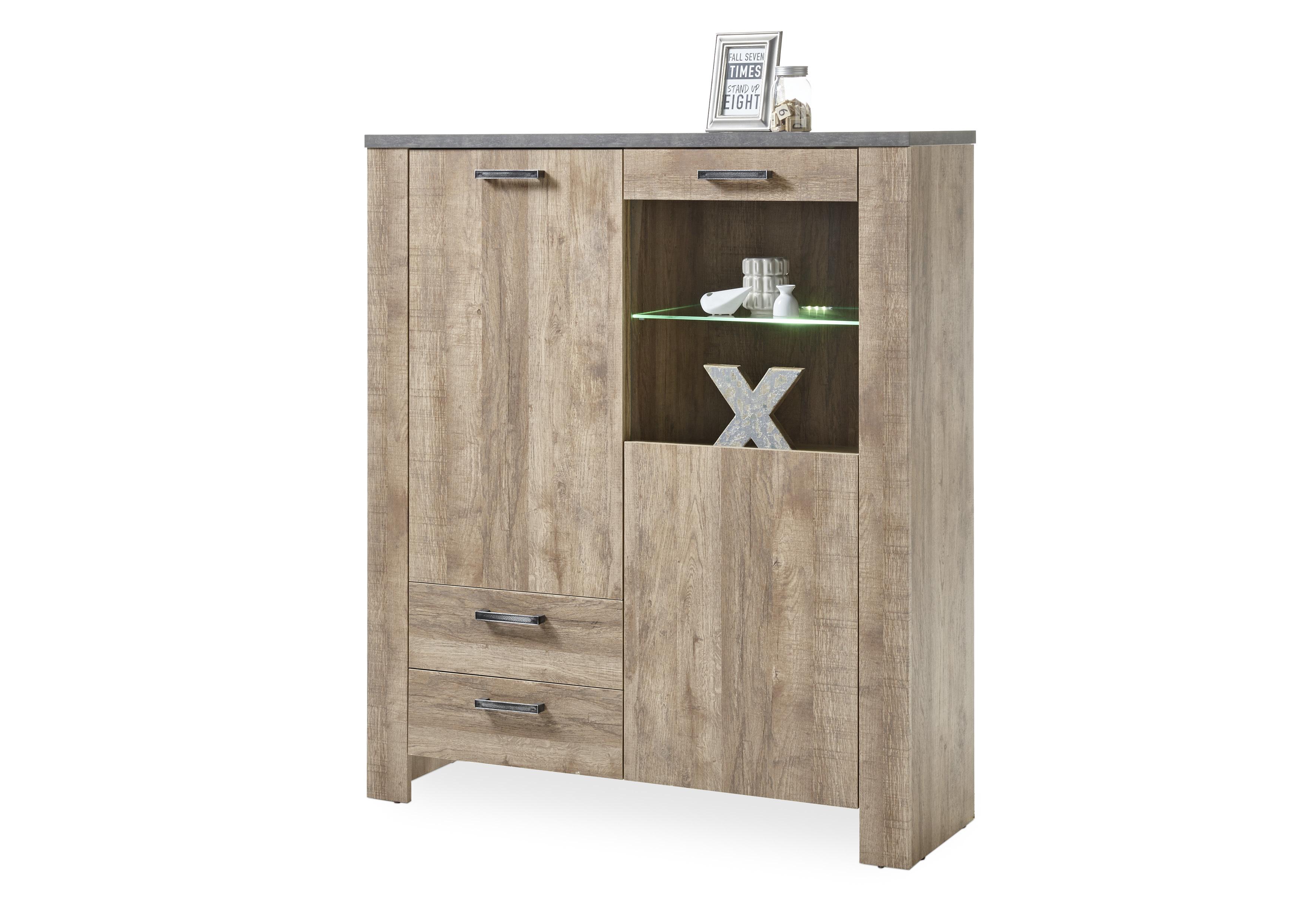 Kommode Edmonton B: 122cm Samdal Eiche