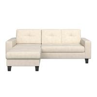 Ecksofa Varese naturfarben, B: 164 cm - Beige/Schwarz, KONVENTIONELL, Textil (164/239cm) - James Wood