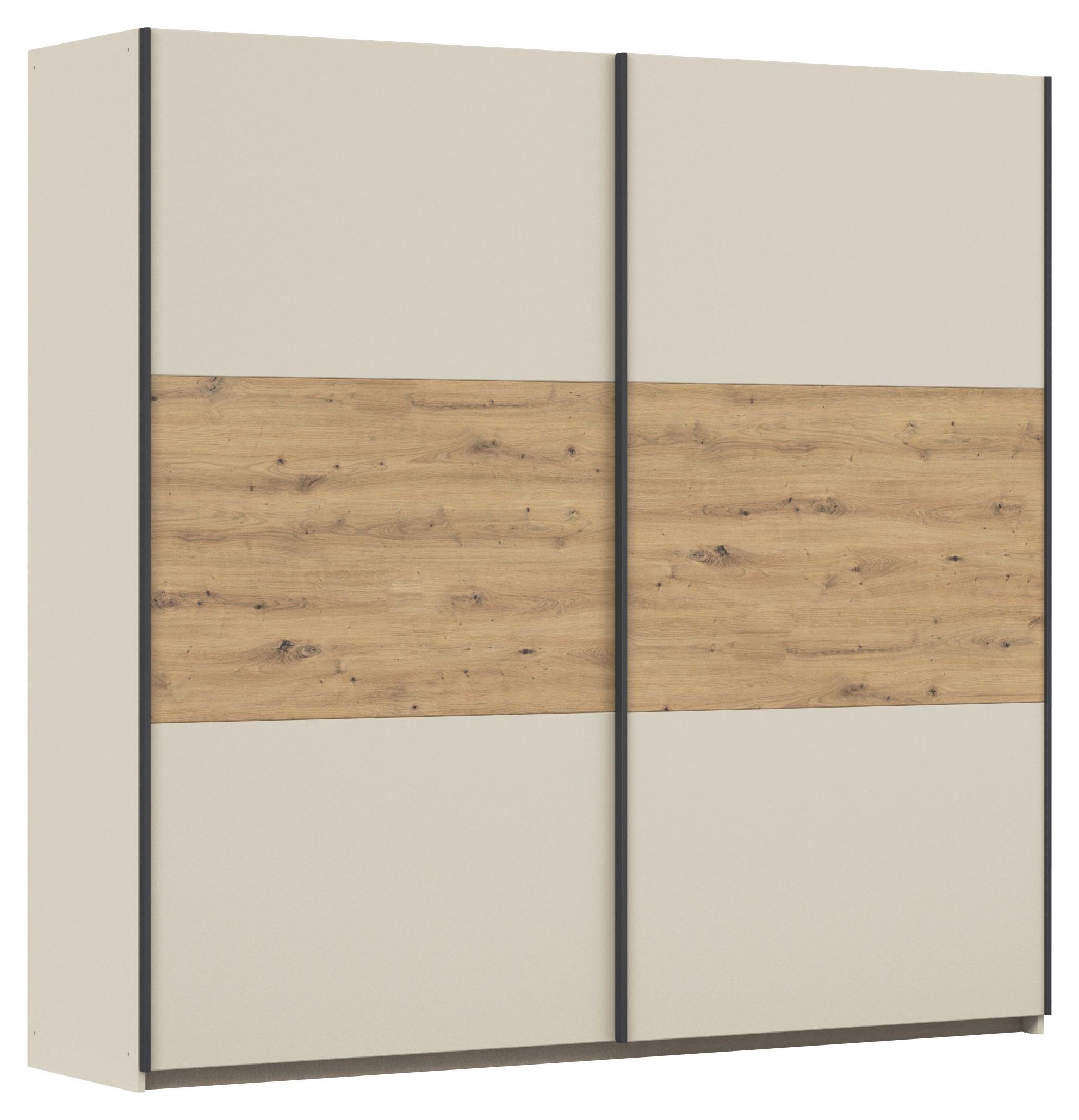 Schwebetürenschrank Neo Champagner Eiche Artisan Dekor