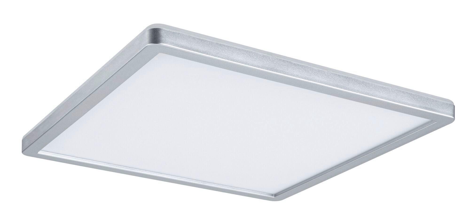 Led-paneel L: 29,3 Cm 71008 - Chromfarben, Basics, Kunststoff (29,3/29,3/2,8cm) - Paulmann