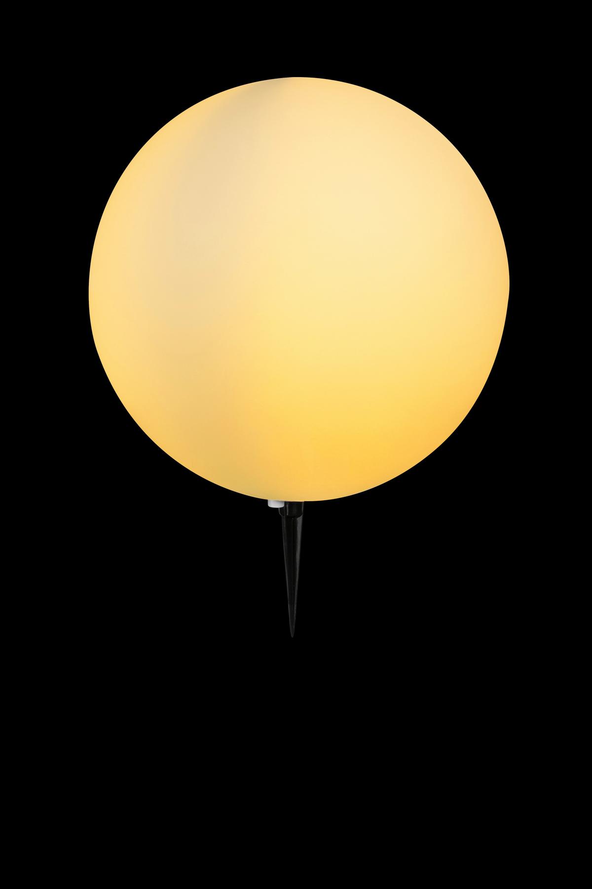 Außenstehleuchte 31776 Toula - Schwarz/Weiß, Design, Kunststoff (40/56cm) - Globo