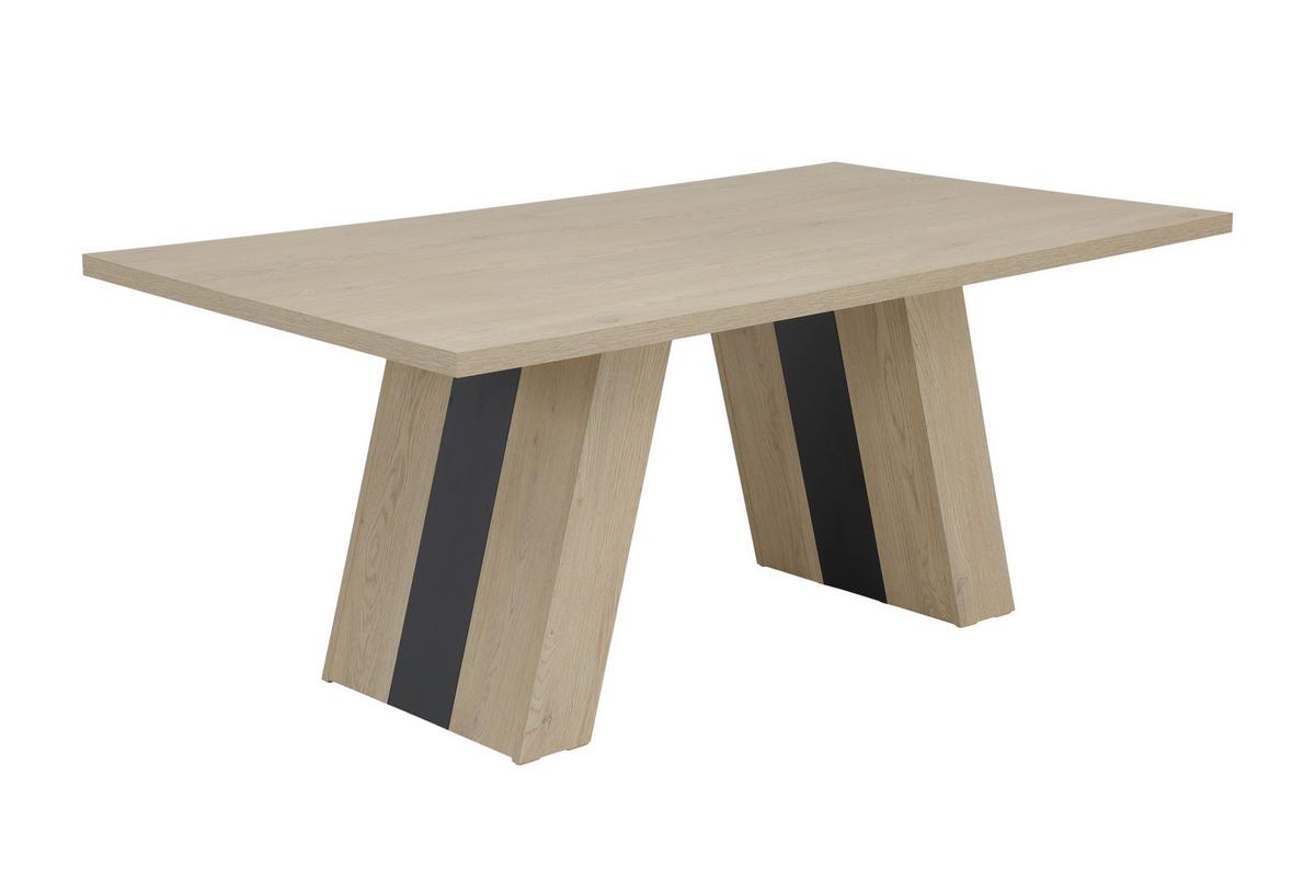 ESSTISCH TINDARI T - Eichefarben/Schwarz, MODERN, Holzwerkstoff (100/180/76cm) - P & B