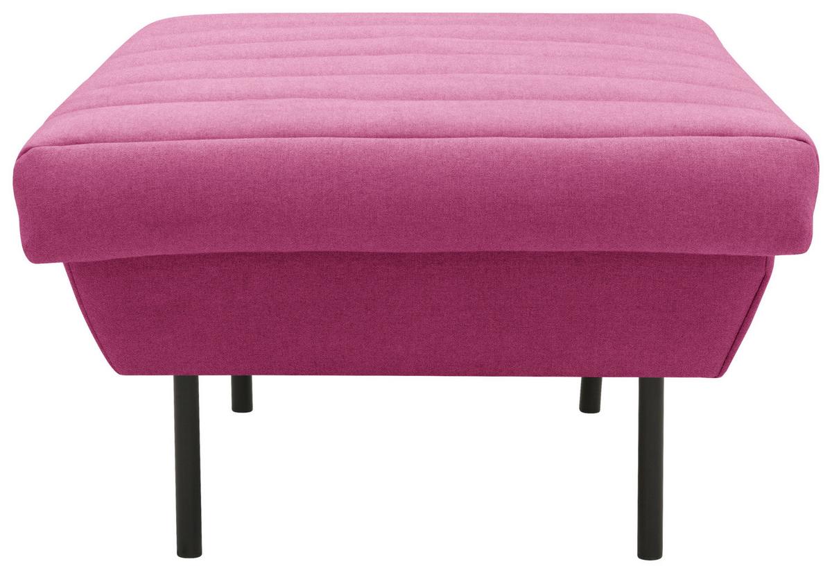 Hocker Looks Ix - Schwarz/Rosa, Design, Textil (70/45/70cm) - LOOKS by W.Joop