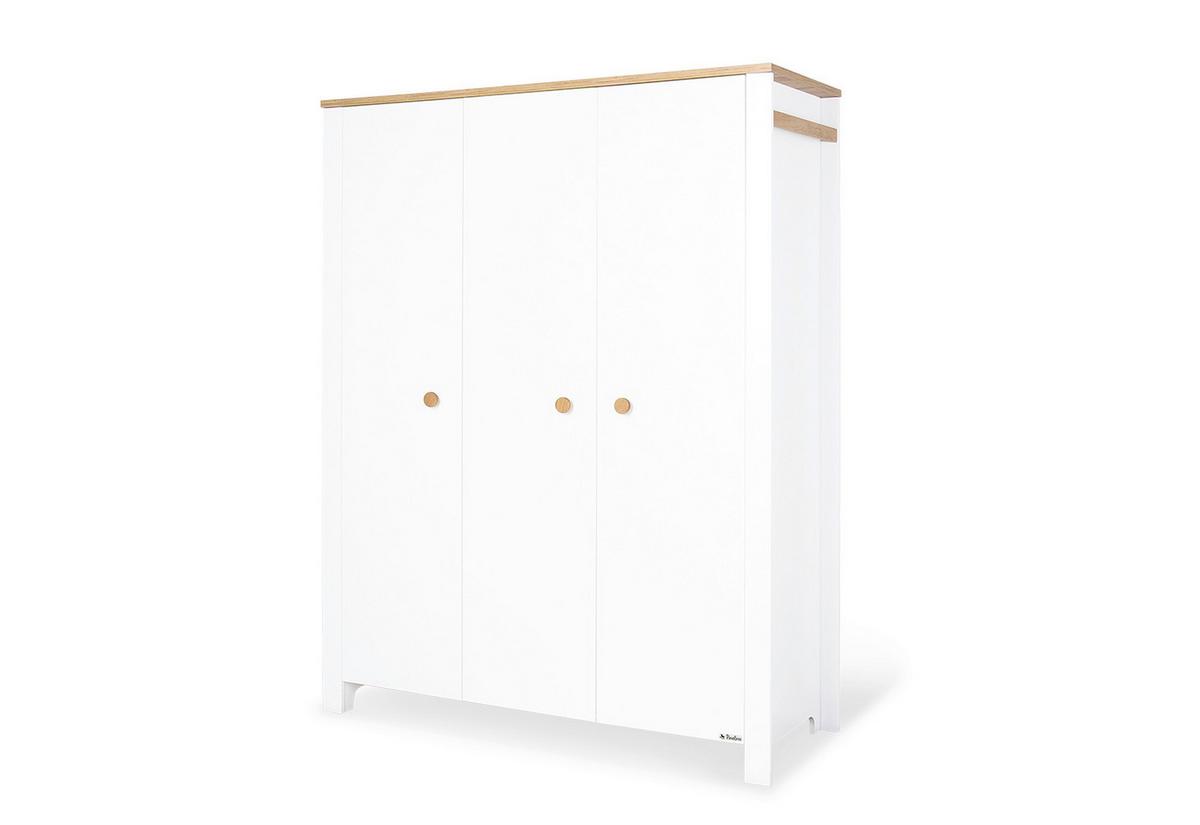 Babyzimmer Lova 3-Teilig - Eichefarben/Weiß, Basics, Holz (145/77/90cm) - Pinolino