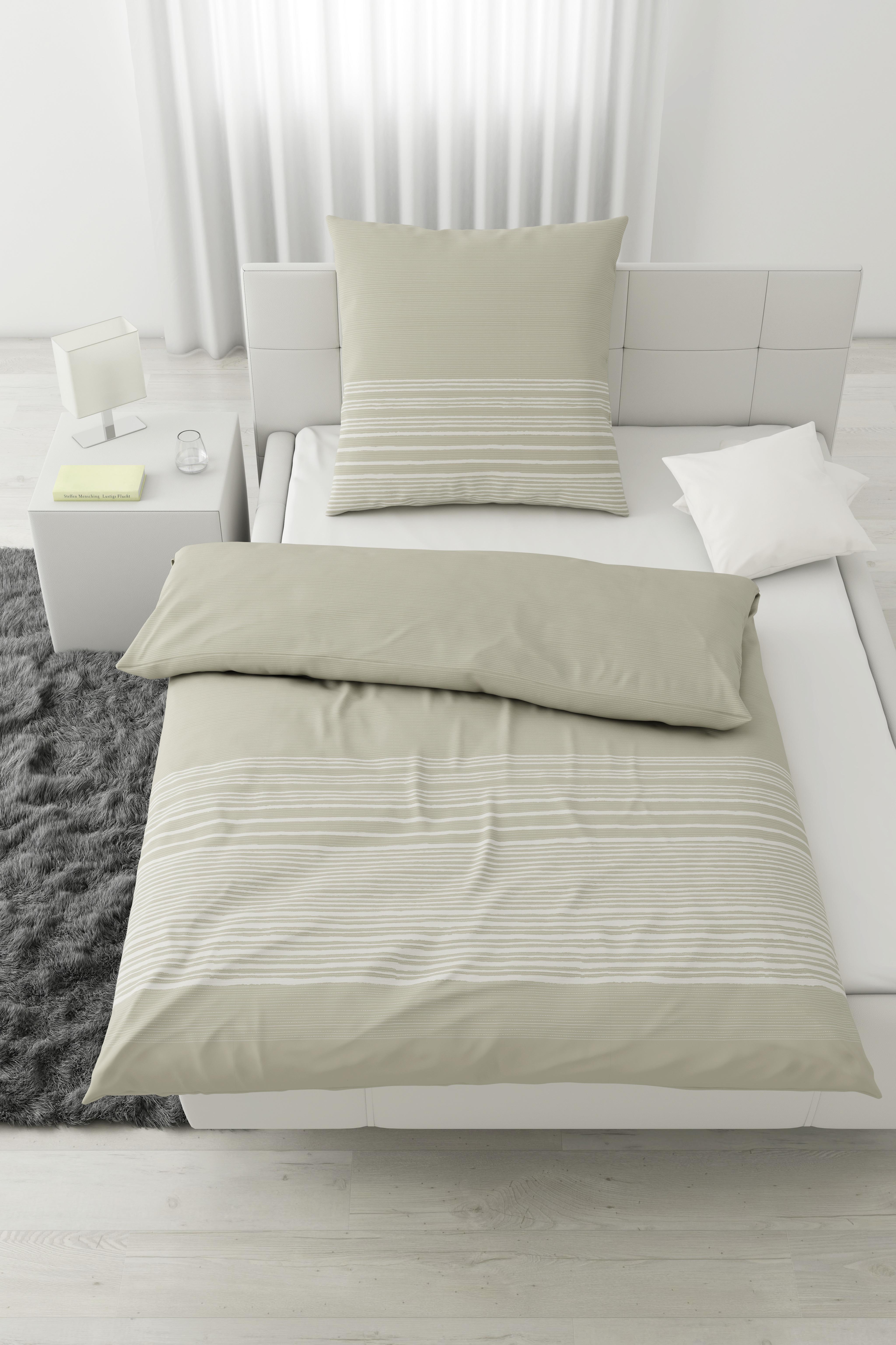 POVLEČENÍ ALESSIO - šedá, Konvenční, textil (135/200cm) - Modern Living