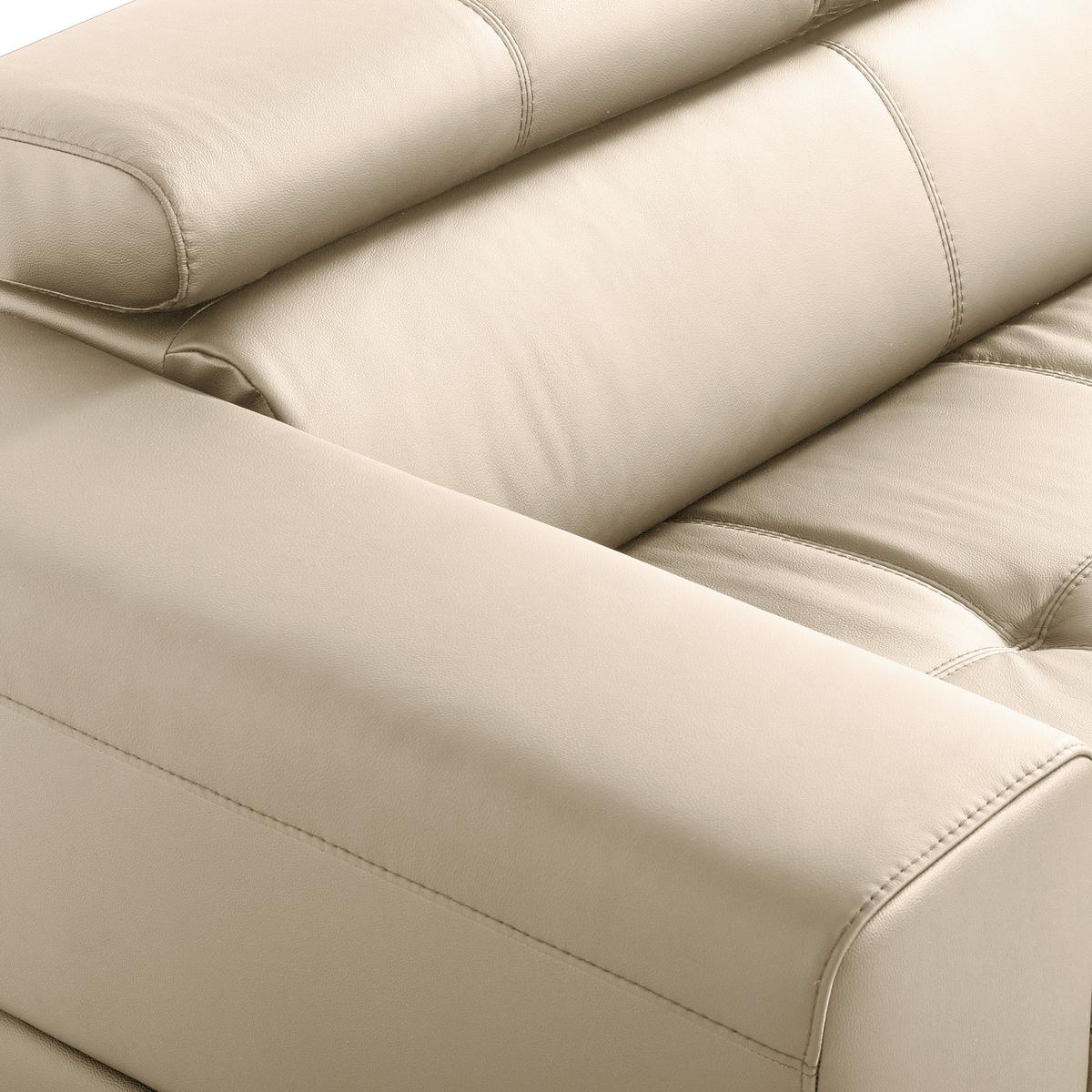 Ecksofa Torino Teilleder Grau 247x173 - Schwarz/Grau, Design, Leder/Textil (247/173cm) - Livetastic