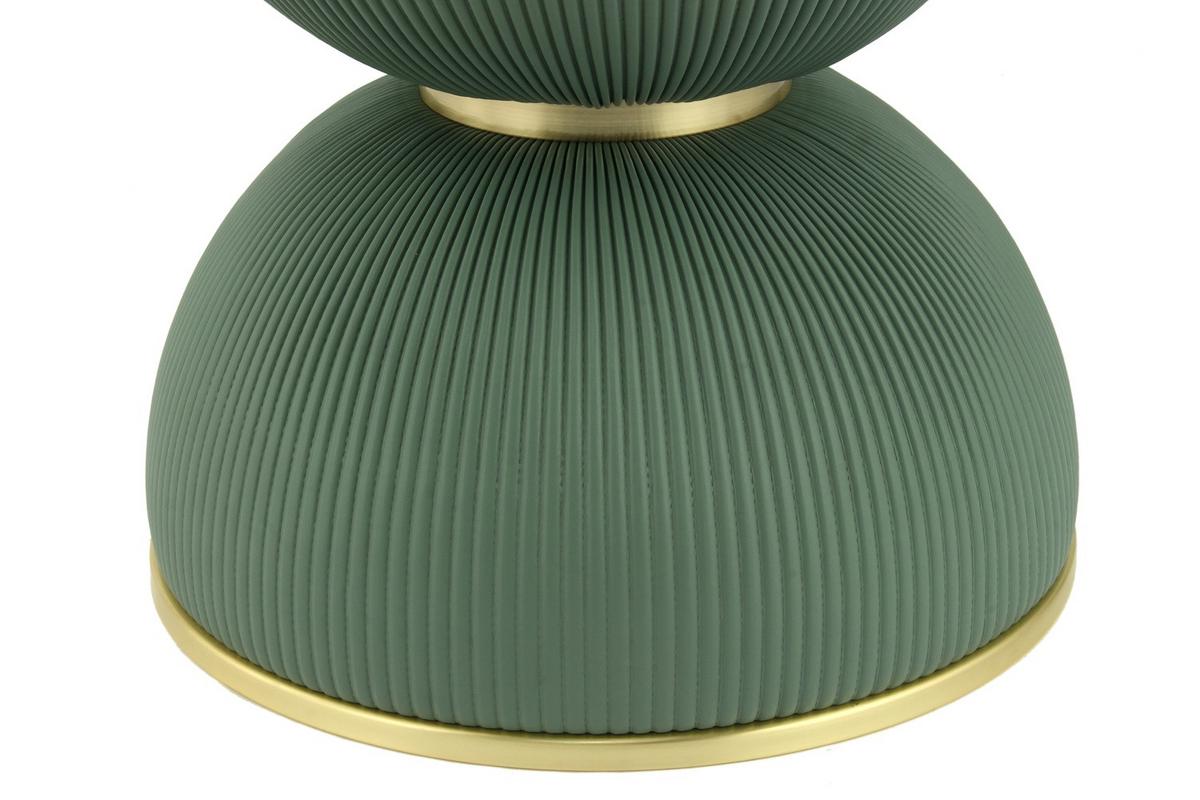 ODKLÁDACÍ STOLEK JOKAI MINT - mátově zelená/barvy zlata, Design, kov/textil (47/51cm) - MID.YOU